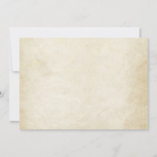 Einladungen zum Abendessen Vintager Probe (Rückseite)