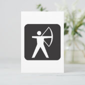 Einladungen zum Archery Symbol (Stehend Vorderseite)