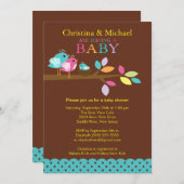 Einladungen zum Baby Bird Nest Boy Baby Shower (Vorne/Hinten)