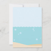 Einladungen zum Baby-Duschbad unter dem Meer (Rückseite)