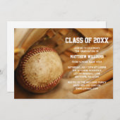 Einladungen zum Baseball-Abschluss (Vorne/Hinten)