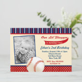 Einladungen zum Baseball Geburtstag (Stehend Vorderseite)