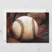 Einladungen zum Baseball-Kunstwerk (Vorderseite)