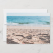 Einladungen zum Beach Scene Junggeselinnen-Abschie (Rückseite)