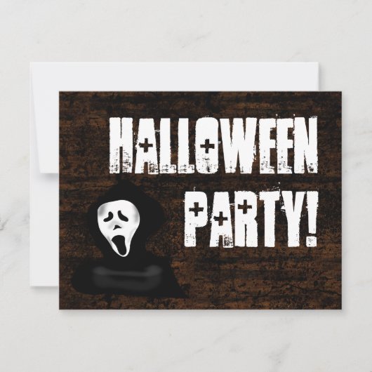 Einladungen zum beängstigenden Halloween-Party (Vorderseite)