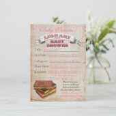 Einladungen zum Bibliothekbuch Kinderdusche (Stehend Vorderseite)