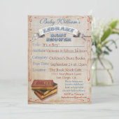 Einladungen zum Bibliothekbuch Kinderdusche (Stehend Vorderseite)