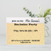 Einladungen zum Bier Bachelor (Stehend Vorderseite)