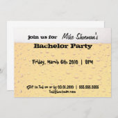 Einladungen zum Bier Bachelor (Vorne/Hinten)