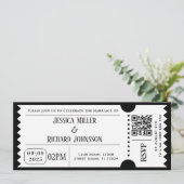 Einladungen zum Black And Wait Party (Stehend Vorderseite)