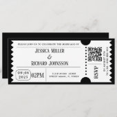 Einladungen zum Black And Wait Party (Vorne/Hinten)