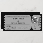 Einladungen zum Black And Wait Party (Vorne/Hinten)