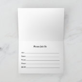 Einladungen zum Black Belt laden zur Veranstaltung (Innenseite)