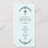 Einladungen zum "Blue Funeral Memorial Service" (Vorderseite)