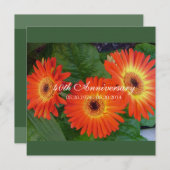 Einladungen zum blumigen Hochzeitstag (Vorne/Hinten)