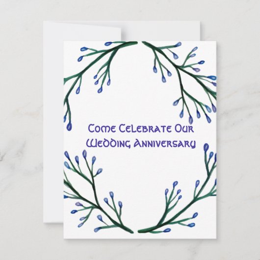 Einladungen zum botanischen Jubiläum (Vorderseite)