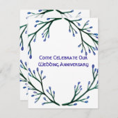 Einladungen zum botanischen Jubiläum (Vorne/Hinten)