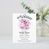 Einladungen zum Brautparty von Hexen (Stehend Vorderseite)