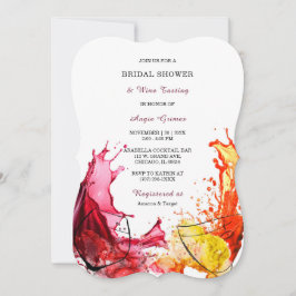 Einladungen zum Bridal-Duschbad zum Thema Wein