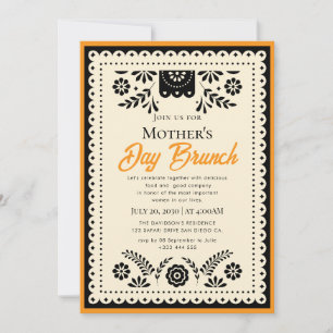 Einladungen zum Brunch der Mutter mit Aquarellfarb