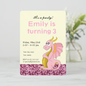 Einladungen zum Cartoon-Geburtstag von Dragon (Stehend Vorderseite)