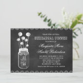 Einladungen zum Chalkboard Mason Jar Probe (Stehend Vorderseite)