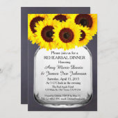 Einladungen zum Chalkboard Mason Jar Probe (Vorne/Hinten)