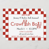 Einladungen zum Crawfish Boil (Vorne/Hinten)