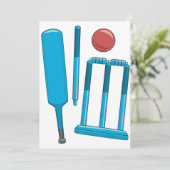 Einladungen zum Cricket-Set (Stehend Vorderseite)