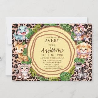 Einladungen zum ersten Geburtstag eines wilden Jun