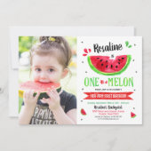 Einladungen zum ersten Geburtstag Foto in einer Me (Vorderseite)