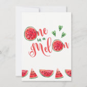 Einladungen zum ersten Geburtstag in Melon (Rückseite)