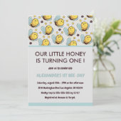 Einladungen zum ersten Geburtstag Niedlich Unser k (Stehend Vorderseite)