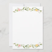 Einladungen zum ersten Geburtstag - Thema Prinzess (Rückseite)