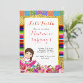 Einladungen zum ersten Geburtstag von Mexikanerin (Stehend Vorderseite)