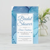 Einladungen zum Ethereal Wave Bridal Dusche V07 (Stehend Vorderseite)