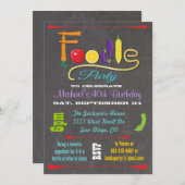 Einladungen zum Feinschmecker Party (Vorne/Hinten)