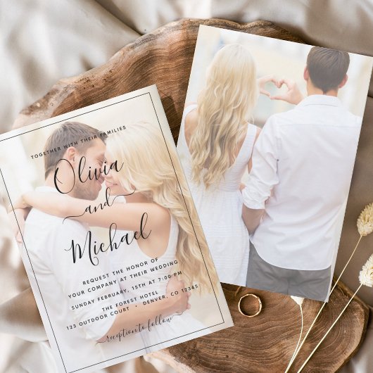 Einladungen zum Foto Picture Wedding