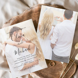 Einladungen zum Foto Picture Wedding Flyer