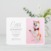 Einladungen zum Foto "Trendy & Simple Pet Memorial (Stehend Vorderseite)