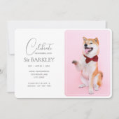 Einladungen zum Foto "Trendy & Simple Pet Memorial (Vorderseite)