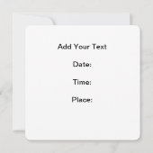 Einladungen zum Frühstück mit Waffeln und Obst (Rückseite)