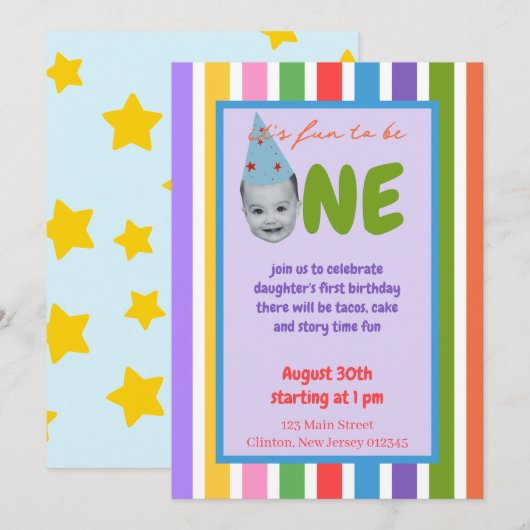 Einladungen zum "Fun to be One" (Vorne/Hinten)