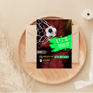 Einladungen zum Fußball zum Geburtstag, Einladung 