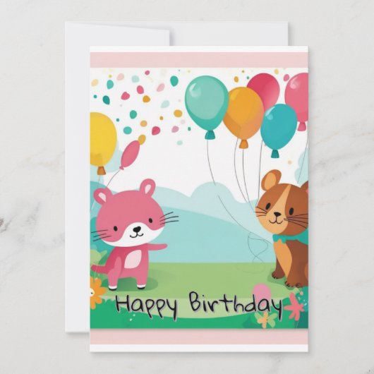 Einladungen zum Geburtstag (Vorderseite)