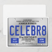 Einladungen zum Geburtstag (Vorne/Hinten)