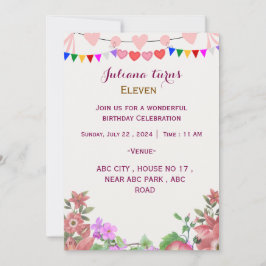 Einladungen zum Geburtstag