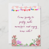 Einladungen zum Geburtstag (Rückseite)