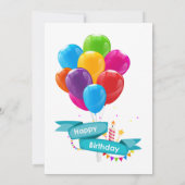 Einladungen zum Geburtstag (Rückseite)