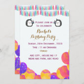 Einladungen zum Geburtstag (Vorne/Hinten)